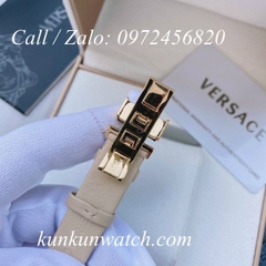 Đồng Hồ Nữ Versace Vanitas Mini - Dây Da Nude - 30mm