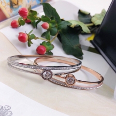 Vòng tay nữ Titan mạ vàng hồng Đính đá cao cấp VTN002