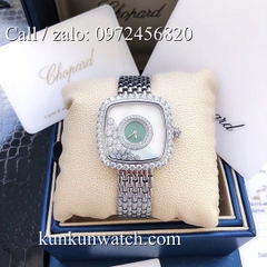 Đồng Hồ Nữ Chopard Happy Diamonds CPNT053 - Dây Kim Loại Màu Bạc Mặt Xanh - 34mm
