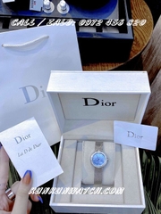 Đồng Hồ Nữ Dior Satine DONTB014 - Mặt Xanh Biển Xà Cừ - Dây Kim Loại Dạng Lưới - 30mm