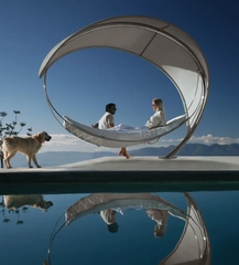Wave Hammock Ghế Võng Sóng Ngoài Trời Sang Trọng, Bền Bỉ, Thư Giãn
