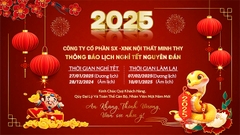 Thông Báo Nghỉ Tết Âm Lịch 2025