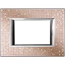 Axolute Bticino - Legrand -MẶT CHE 3M SWAROVSKI LIGHT PEACH – HA4803SWL