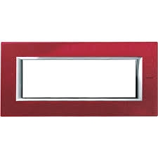 Axolute Bticino - Legrand -MẶT CHE 6M SƠN PHỦ RED – HA4806RC