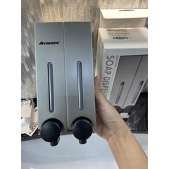 Hộp nhấn xà phòng 2 hộc nhựa ABS ATMOR model: DH-725-2VP