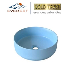 Chậu Lavabo Đặt Bàn Màu Xanh EVEREST EV-CS06