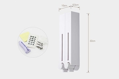 Hộp nhấn xà phòng 2 hộc nhựa ABS ATMOR Model: DH-700-2W