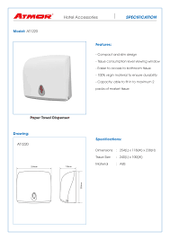 Hộp giấy nhựa ABS ATMOR model: AT1220