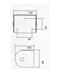 Trục giấy vệ sinh inox SUS 304 ATMOR model: TD-1122A