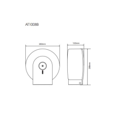 Hộp giấy nhựa ABS ATMOR Model: AT1008B