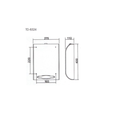 Hộp giấy - inox SUS 304 ATMOR model: TD-8324