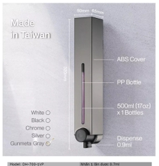 Hộp nhấn xà phòng 1 hộc nhựa ABS ATMOR Model: DH-700-1VP