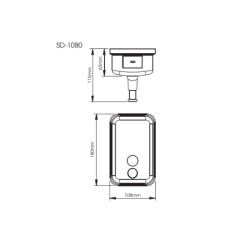 Hộp nhấn xà phòng inox SUS 304 ATMOR Model: SD-1080