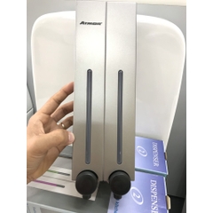 Hộp nhấn xà phòng 2 hộc nhựa ABS ATMOR Model: DH-700-2VP