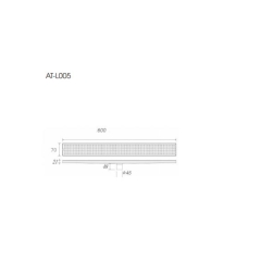 Phễu thoát sàn inox SUS 304 ATMOR model: AT-L005