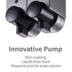 Hộp nhấn xà phòng 2 hộc nhựa ABS ATMOR Model: DH-700-2VP