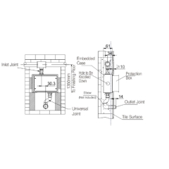 Van tiểu cảm ứng âm tường ATMOR model: AT-2043 (AC/DC)
