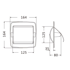 Trục giấy vệ sinh âm tường inox SUS 304 ATMOR Model: TD-232A (RJ-616)
