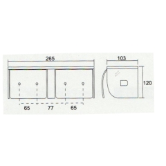 Trục giấy vệ sinh inox SUS 304 ATMOR Model: TD-8325W