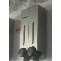 Hộp nhấn xà phòng 2 hộc nhựa ABS ATMOR model: DH-725-2VP