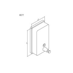 Hộp nhấn xà phòng Inox SUS 304 ATMOR Model: 8077