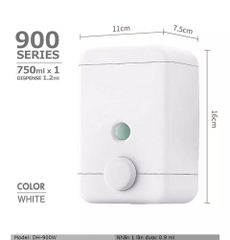 Hộp nhấn xà phòng 1 hộc nhựa ABS ATMOR model: DH-900W
