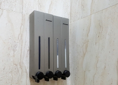 Hộp nhấn xà phòng 2 hộc nhựa ABS ATMOR Model: DH-700-2VP