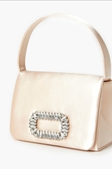 Túi đính xoàn f21 màu vàng be