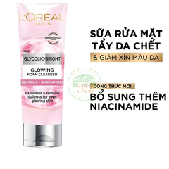 Sữa Rửa Mặt Trắng Da Loreal glycolic bright 100ml