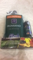 Tắm gội 2 in 1 Romano tặng kèm lăn nách Romano