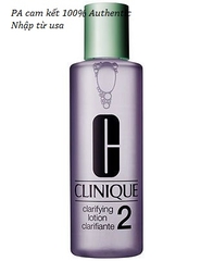 Nước thanh tẩy da clinique clarifying lotion 2