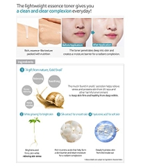 Nước hoa hồng gold snail  toner 130ml