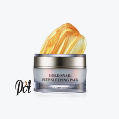 Đắp mặt nạ GOLD SNAIL deep sleeping pack K580