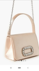 Túi đính xoàn f21 màu vàng be