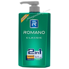 Tắm gội romano 650ml