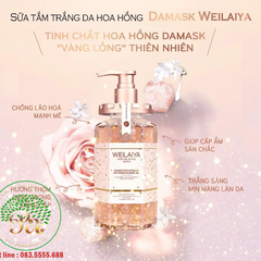 Sữa tắm Weilaiya hồng 450ml