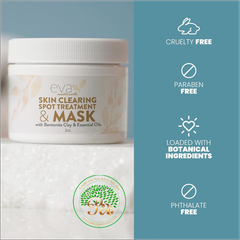 Mặt nạ & Điều trị mụn Eva Naturals Skin Clearing Spot Treatment & Mask