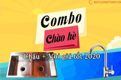 Combo vòi chậu rửa bát giá tốt chào hè 2020