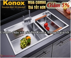 Combo chậu vòi rửa bát Konox đang có giá tốt