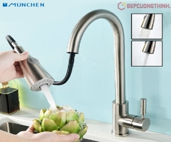 Trình làng mẫu vòi rửa bát rút dây Munchen cao cấp