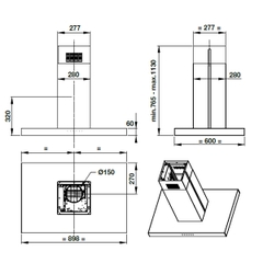 MÁY HÚT MÙI ĐẢO HAFELE HH-IS90B 539.81.715