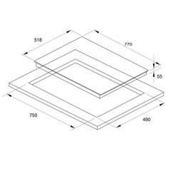 Bếp từ Fagor 4 vùng nấu 3IF-ZONE74BS nhập khẩu EU