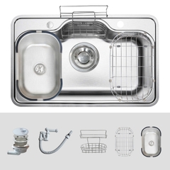 Chậu rửa bát 1 hố Kluger KT8050SL Plus hàng chính hãng