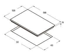 Bếp từ Cata I 603 BK