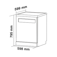 Máy rửa bát Munchen M600T02EU nhập khẩu