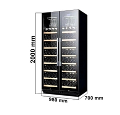 Tủ rượu vang Munchen MW200XL (2 cánh side by side - 250~300 chai)