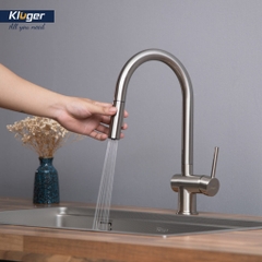 Vòi rửa bát rút dây Kluger KLF0008SS