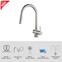 Vòi rửa bát rút dây Kluger KLF0008SS