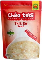 Cháo tươi cây thị thịt bò cà rốt