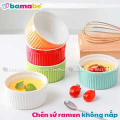 Chén sứ ramen không nắp